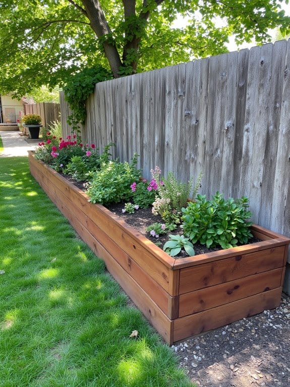 stylish rustic wooden gardens