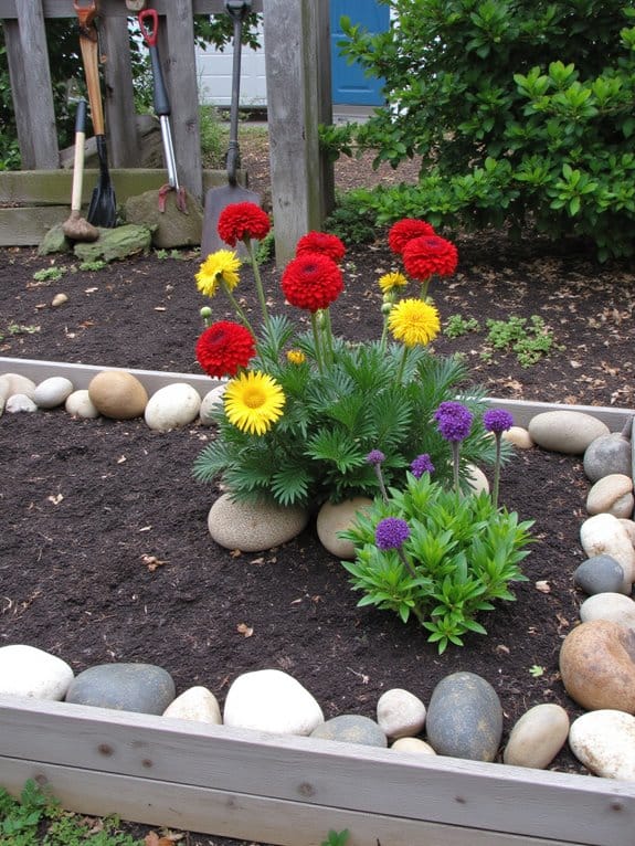 textured decorative stone accents