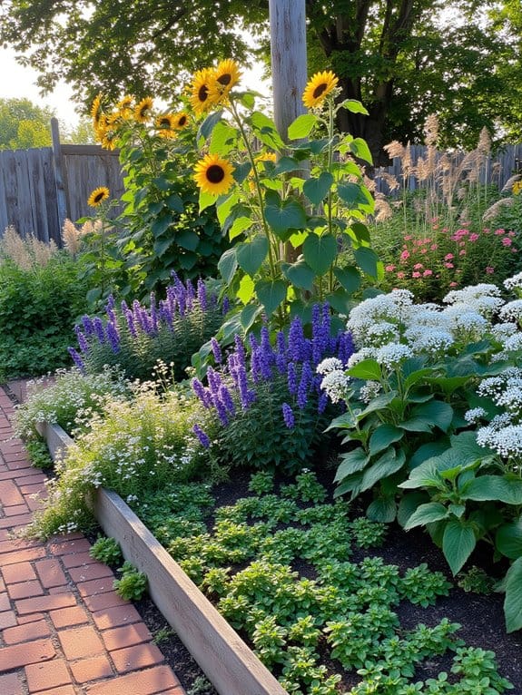 textured heights in gardening