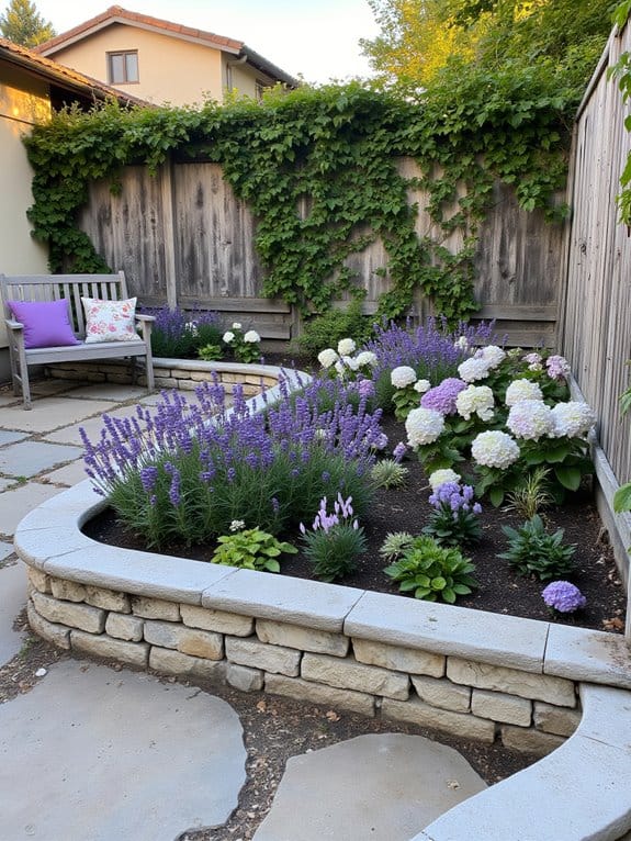 themed flower bed design