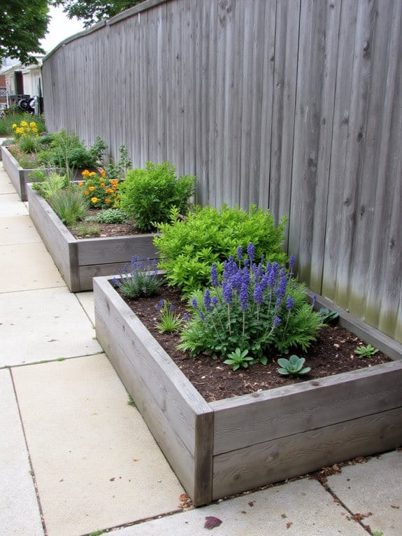thoughtful garden bed layout