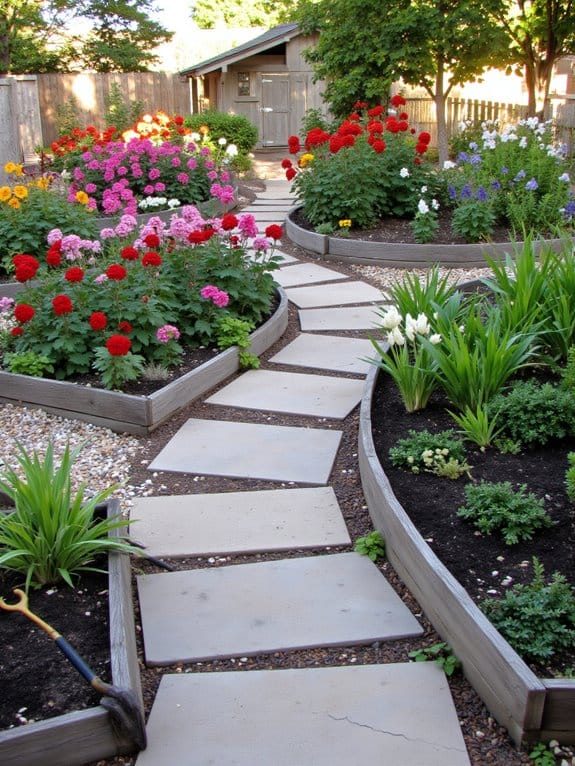 thoughtful pathways enhance gardening