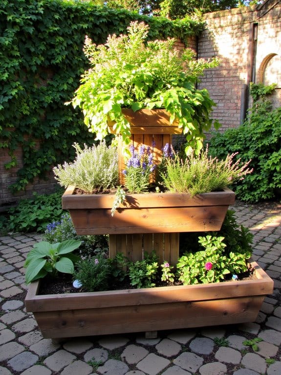 tiered planters for diversity