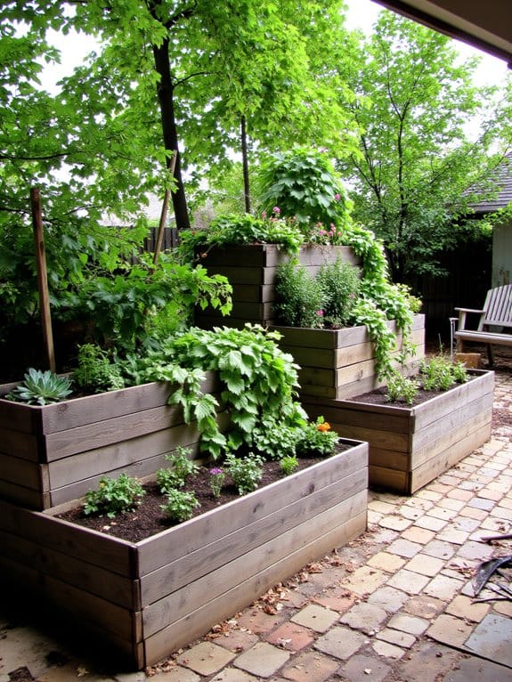 tiered raised bed gardening