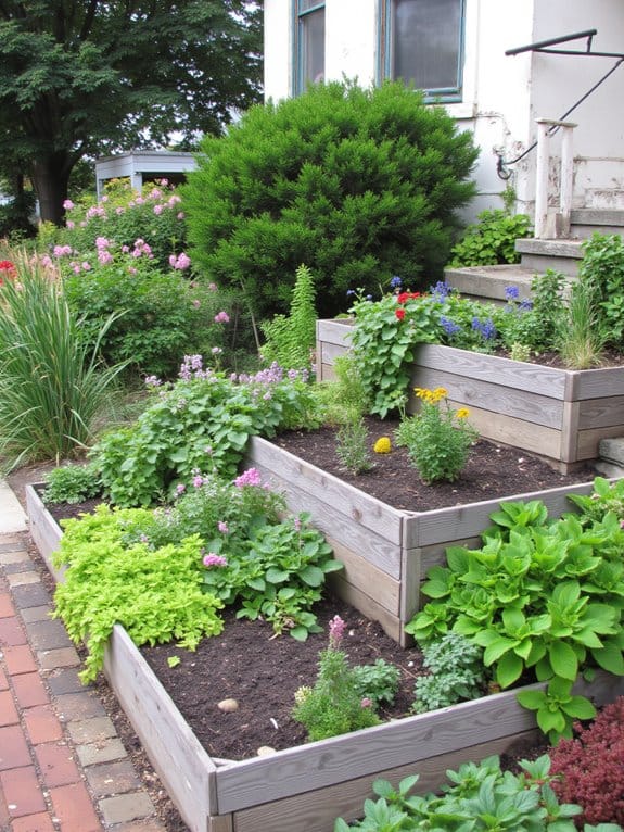 tiered raised garden beds