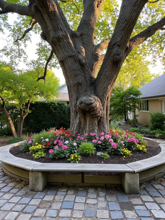 tranquil garden seating oasis