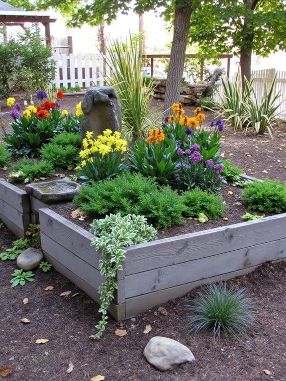 tranquil water feature oasis