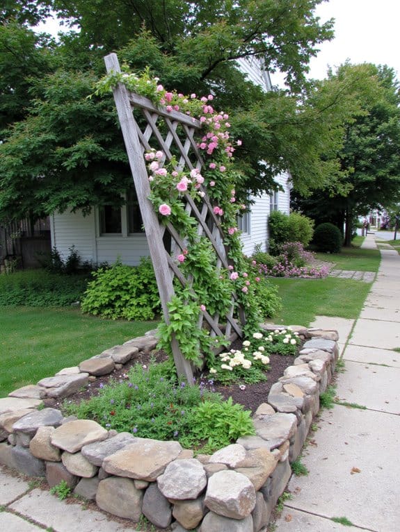trellises enhance garden aesthetics