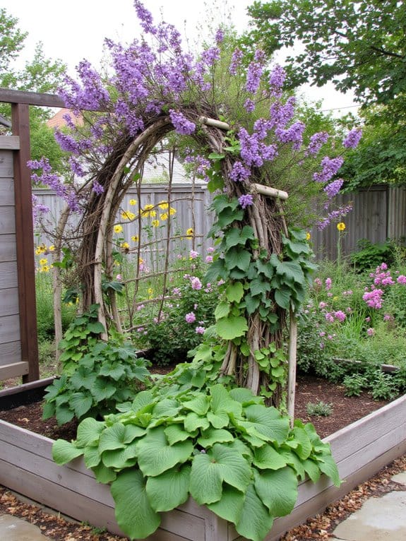 trellises enhance garden aesthetics