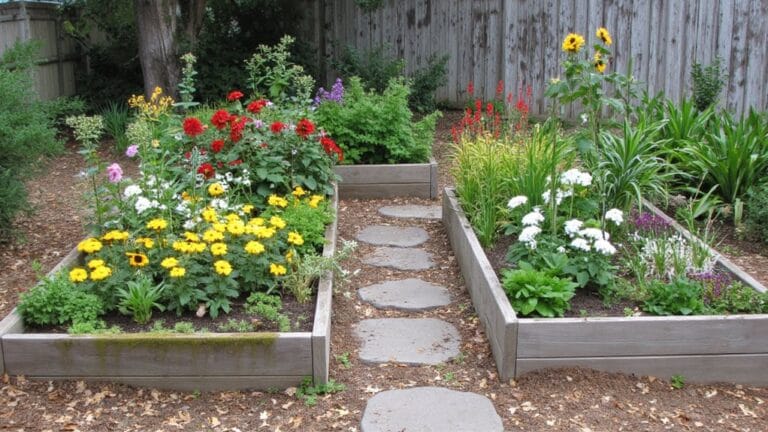 trendy raised bed flower gardens