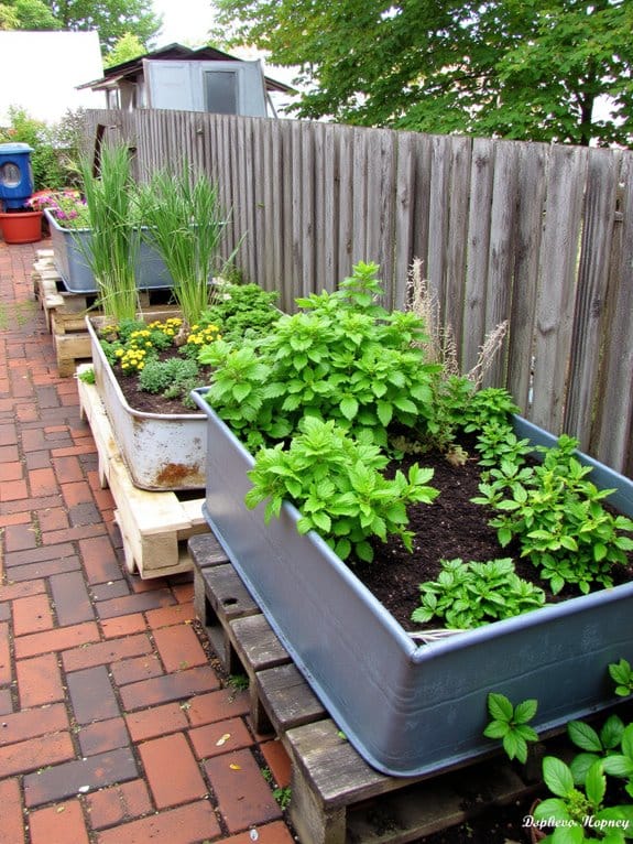 upcycled raised garden beds