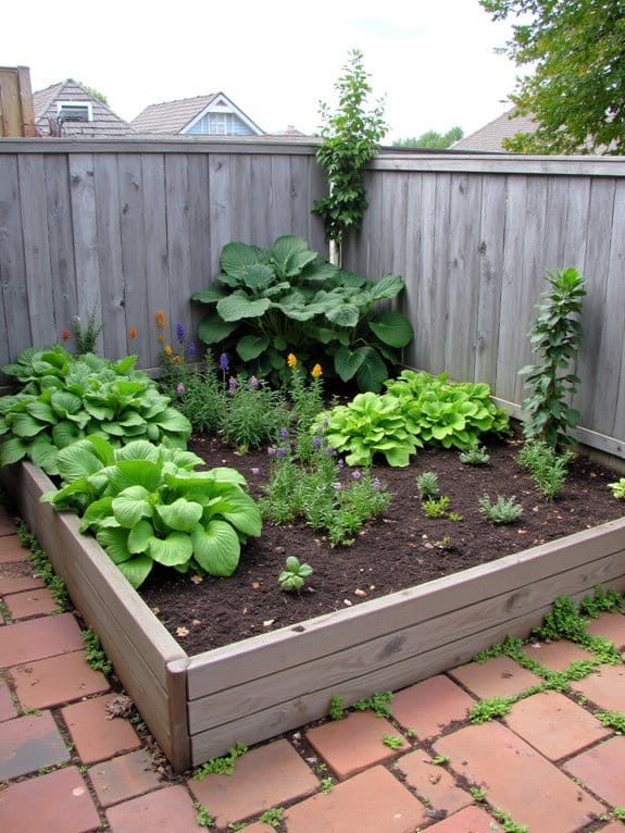 utilizing corner garden spaces