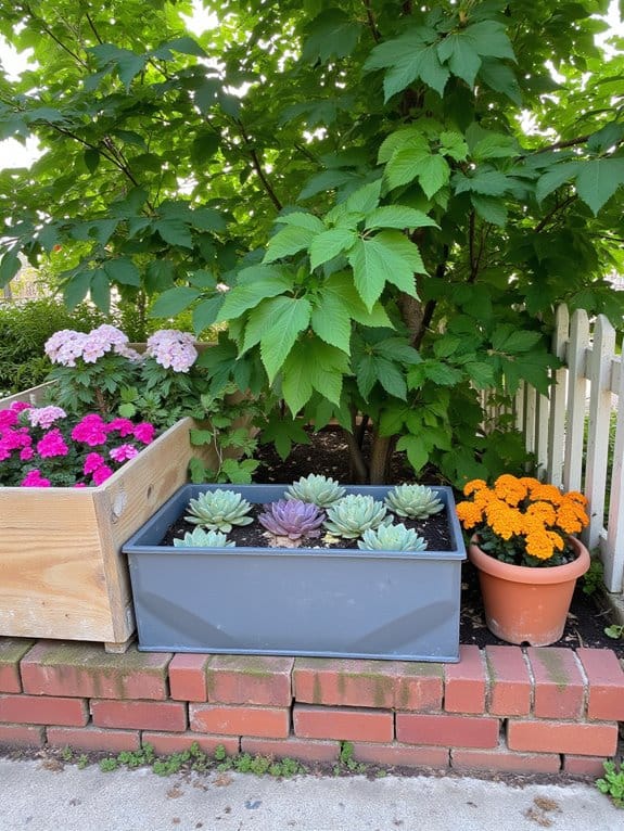 variety of planter boxes