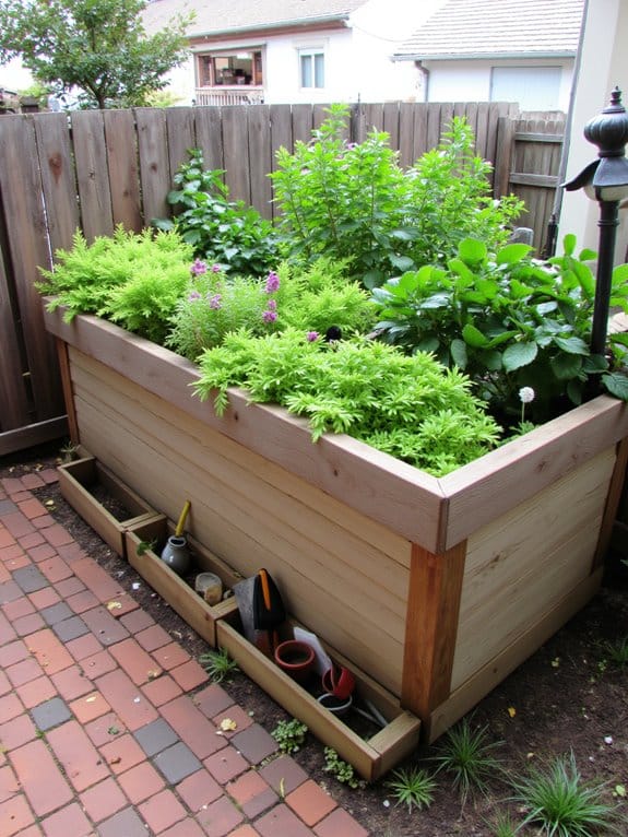 versatile gardening storage solution