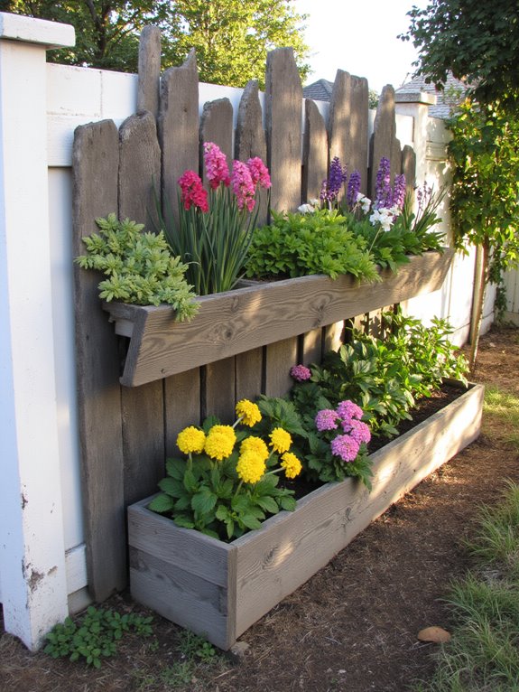 vertical flower bed gardening
