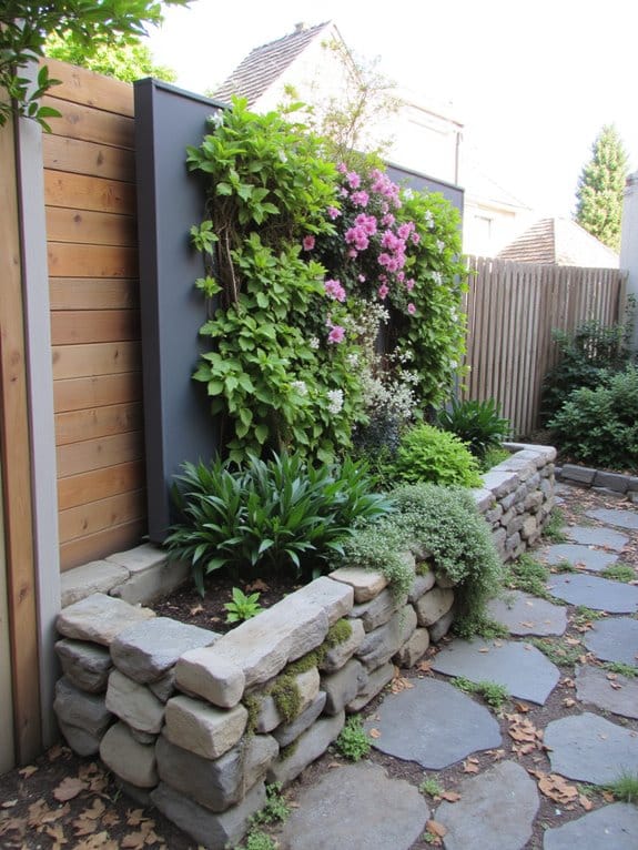 vertical flower bed gardening