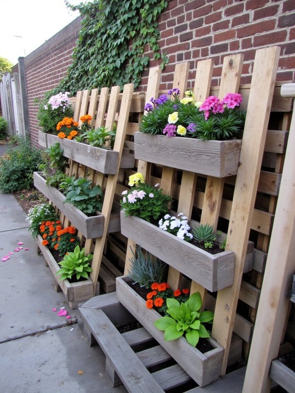 vertical flower beds maximize space