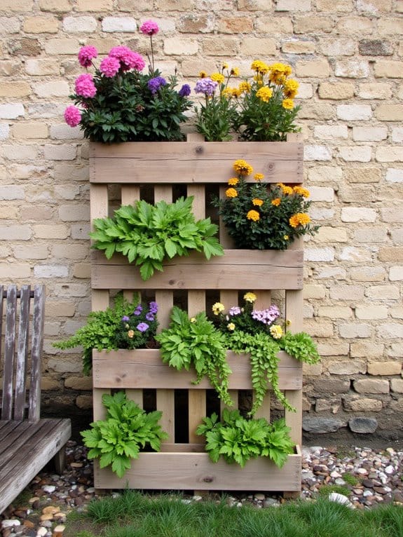 vertical flower planter project
