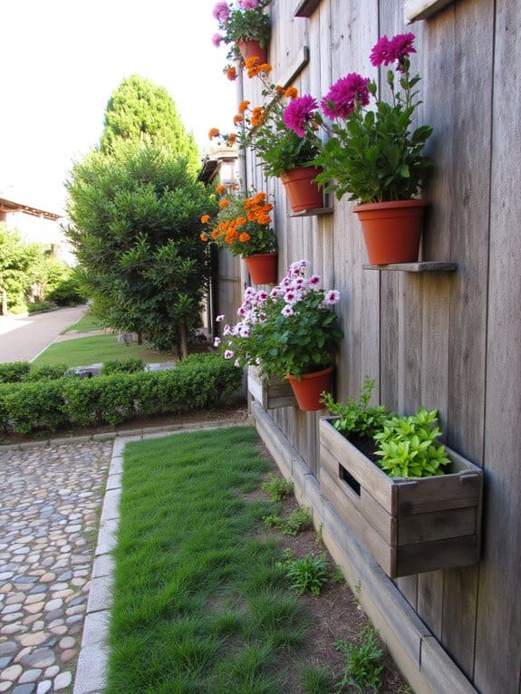 vertical gardening flower beds