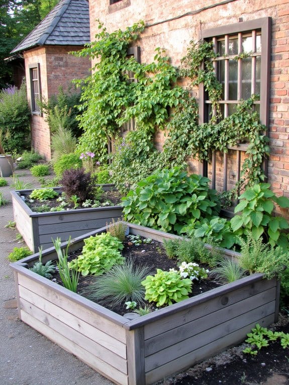 vertical gardening with trellises