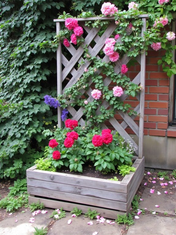 vertical planters enhance gardens