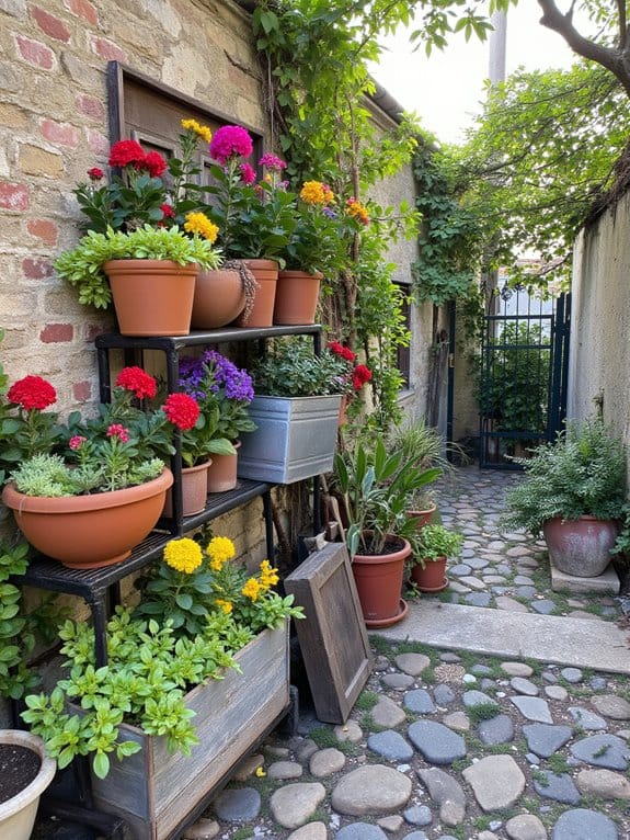 vibrant container garden creativity