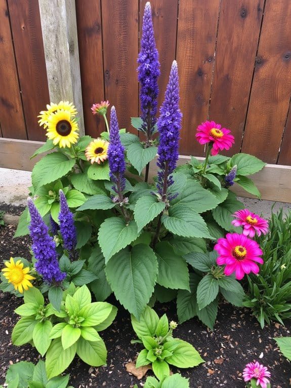 vibrant flowers for raised beds