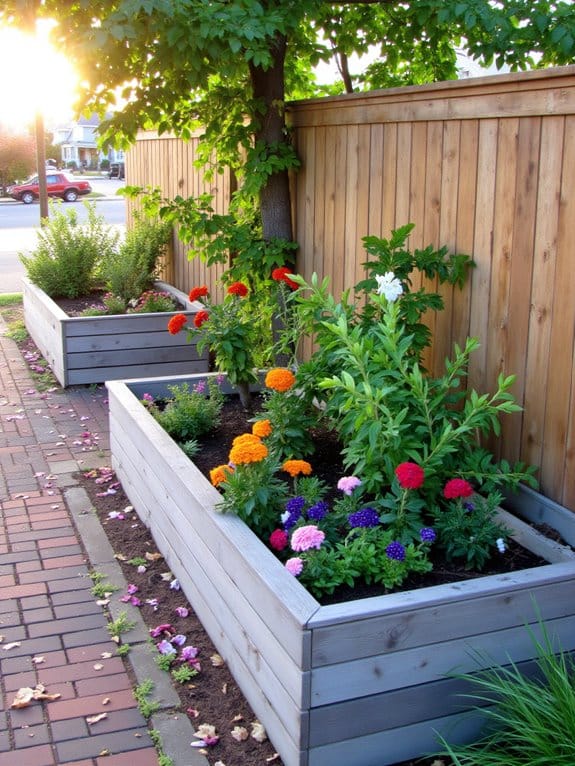 vibrant plants enhance curb appeal