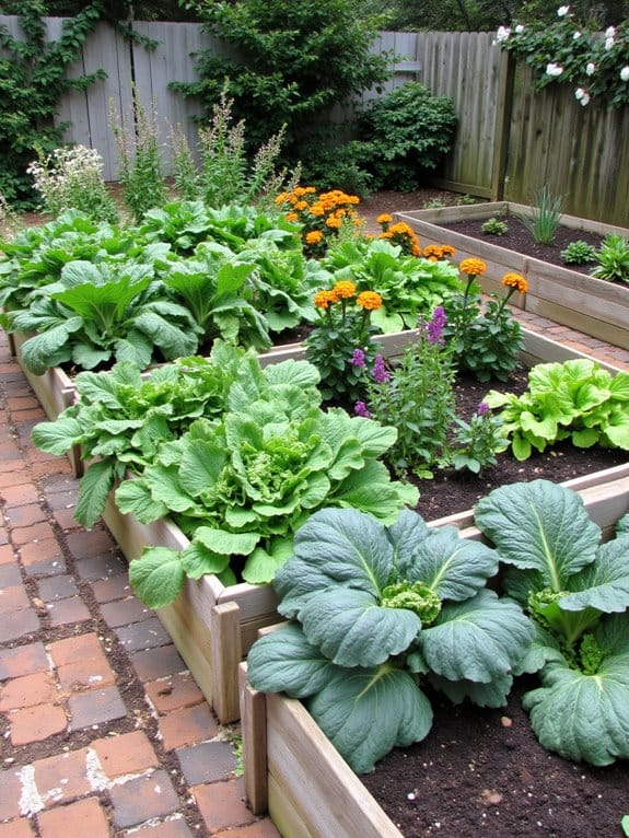 vibrant productive garden combinations