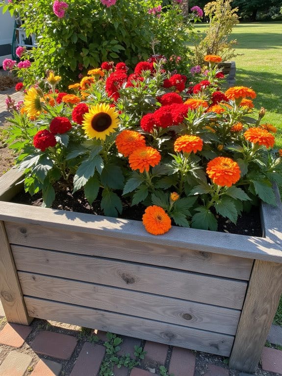 vibrant sun loving blooms garden