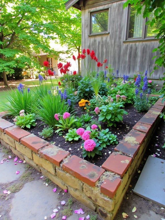 visually appealing garden borders