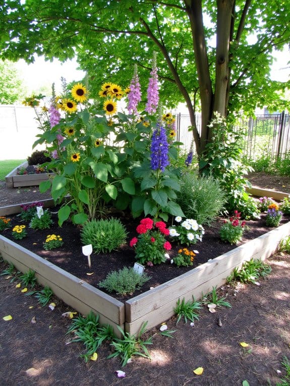 year round flowering garden design