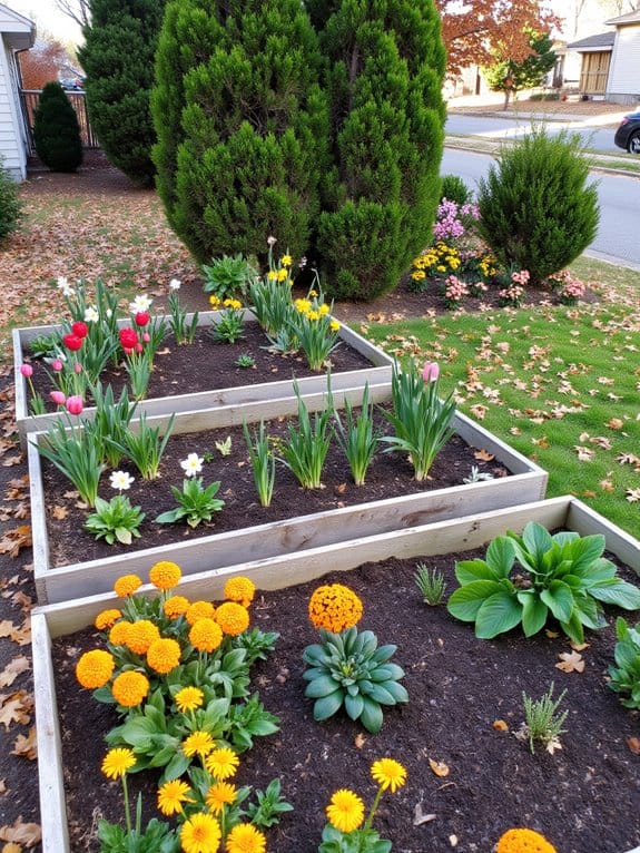 year round seasonal flower garden