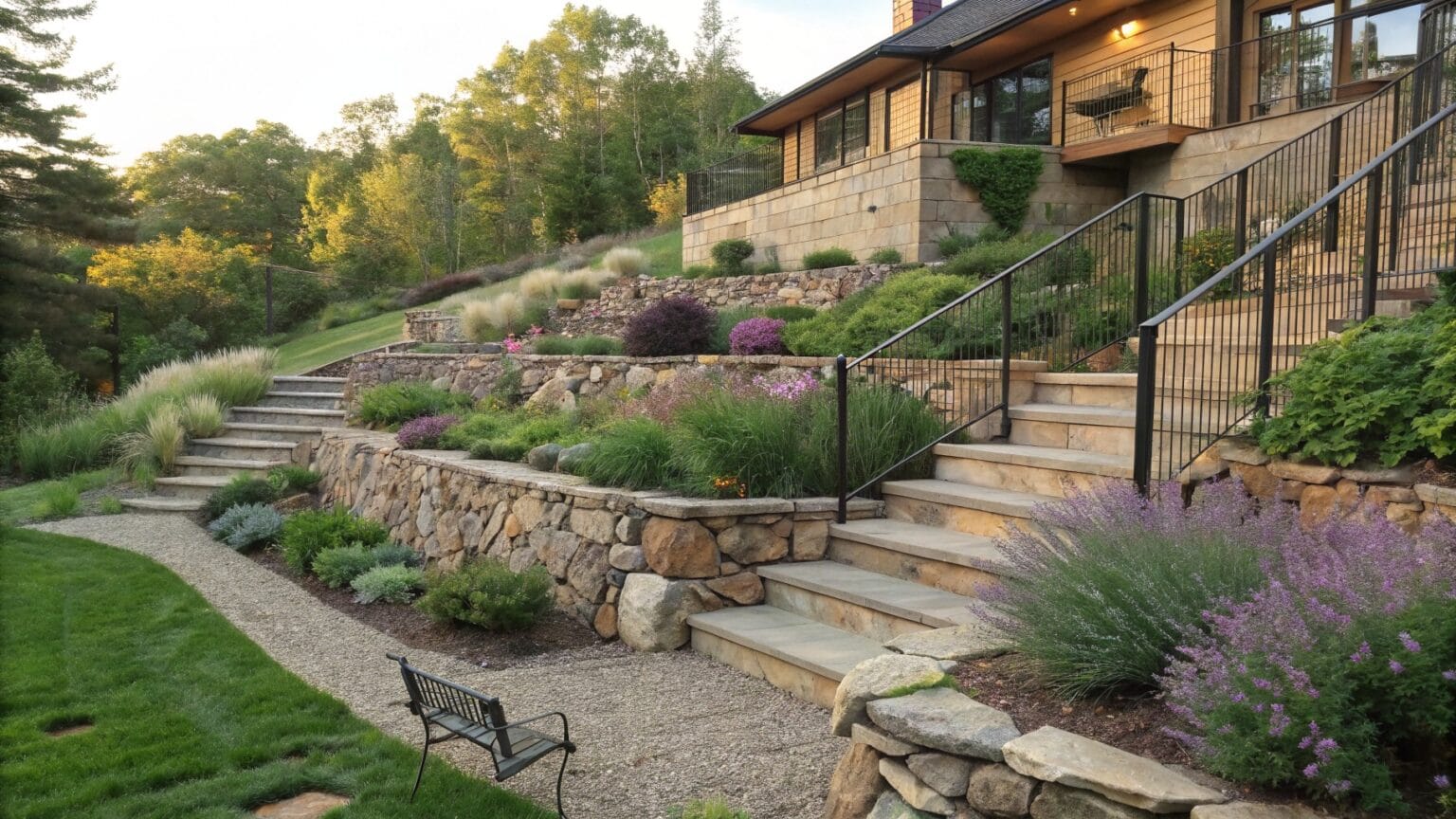 Smart Rocks Mene 17 Smart Rock Landscaping on Slopes and Hillsides for Erosion Control