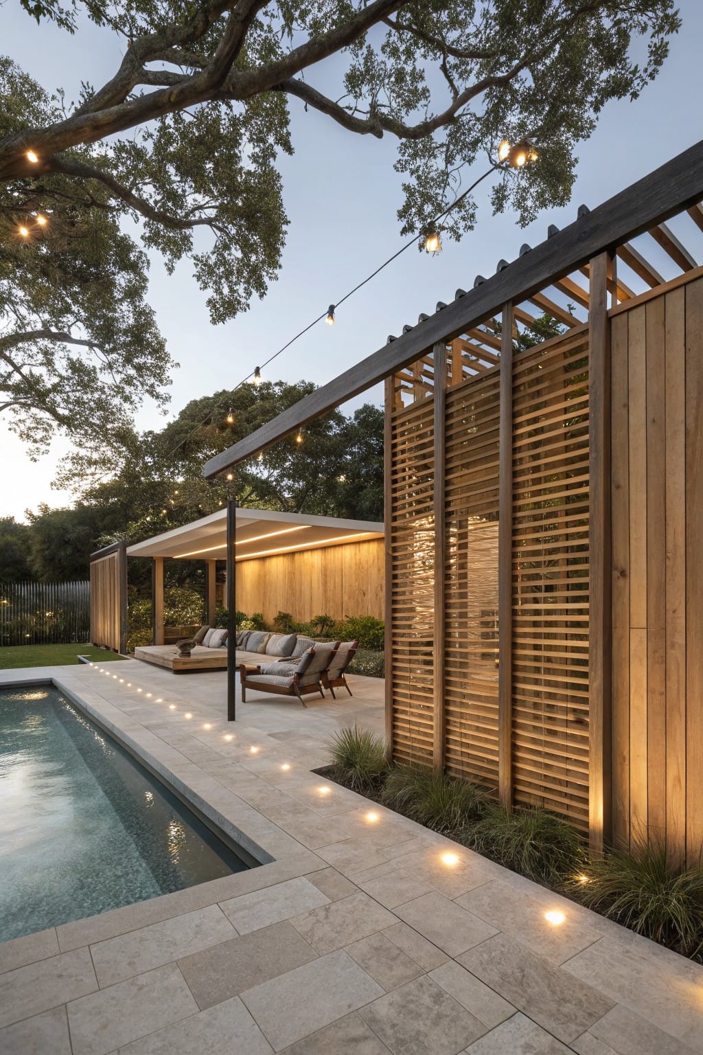 Slatted Wood Fences for Privacy