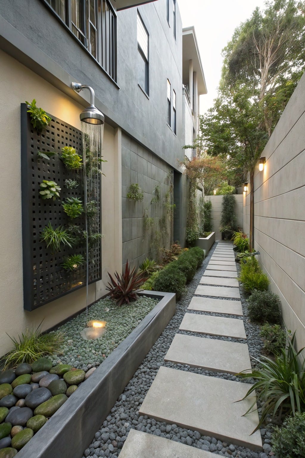 Stepping Stone Paths for Narrow Yards