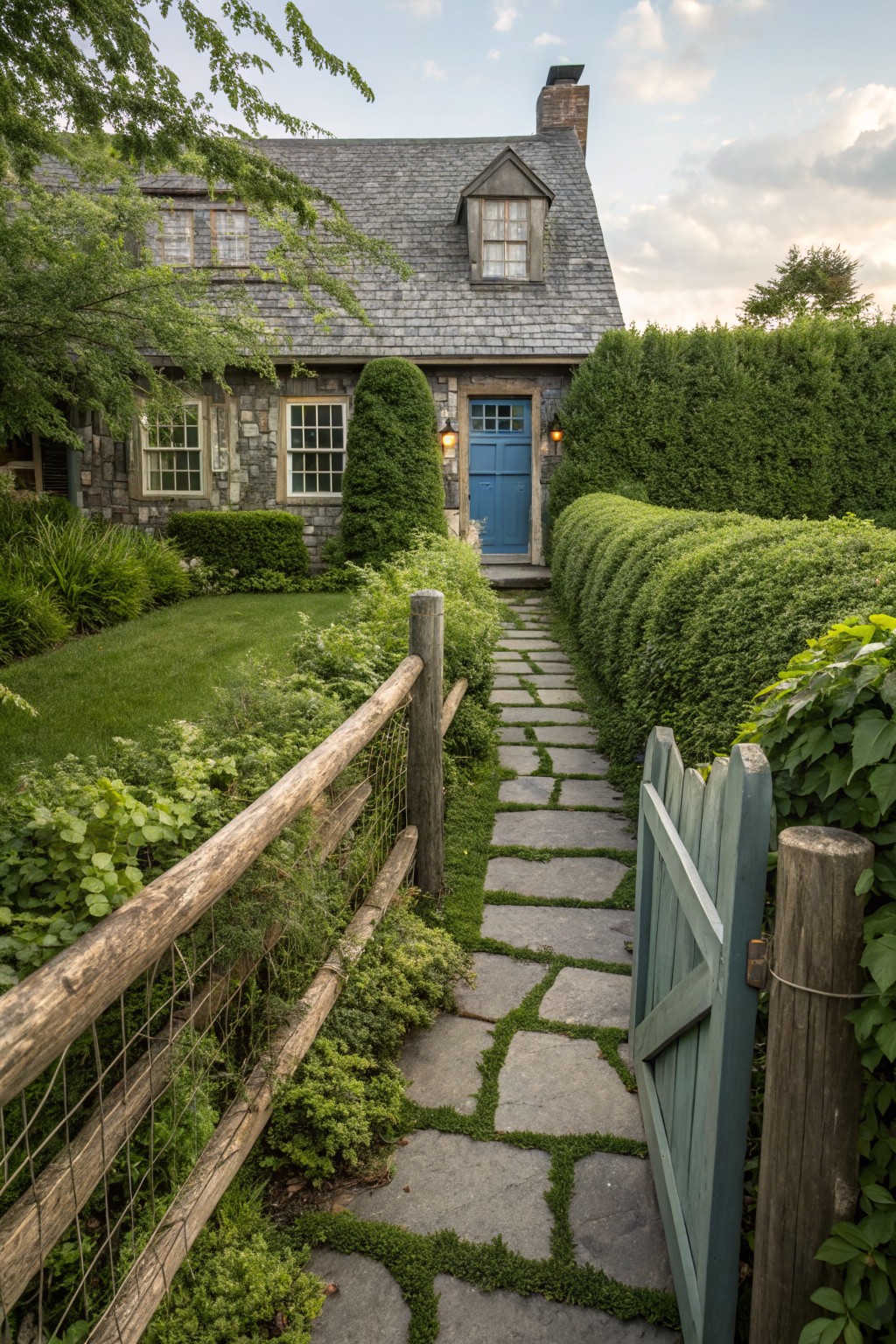 Split-Rail Fences with Wire Mesh