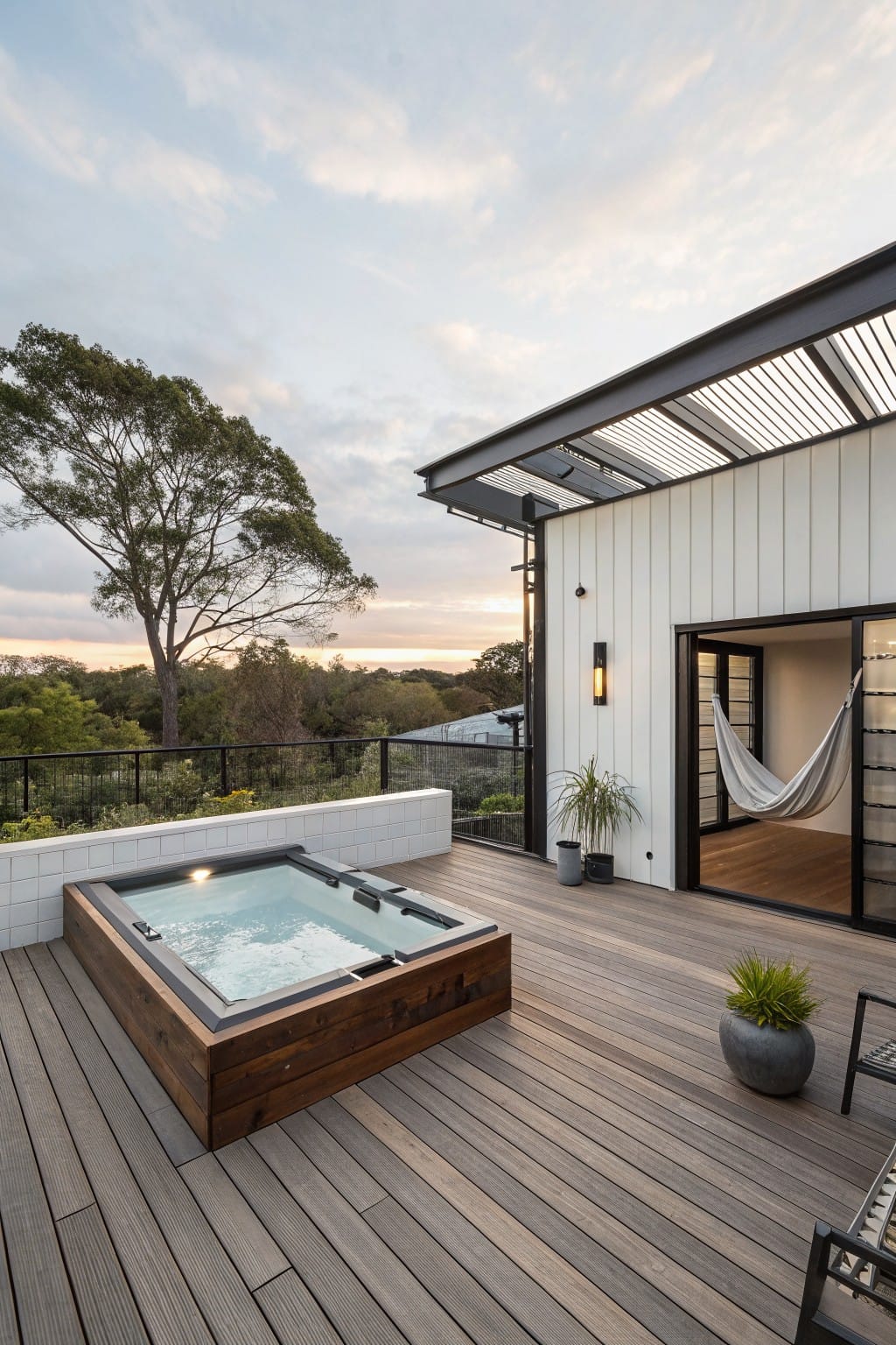 Hot Tub on a Raised Deck