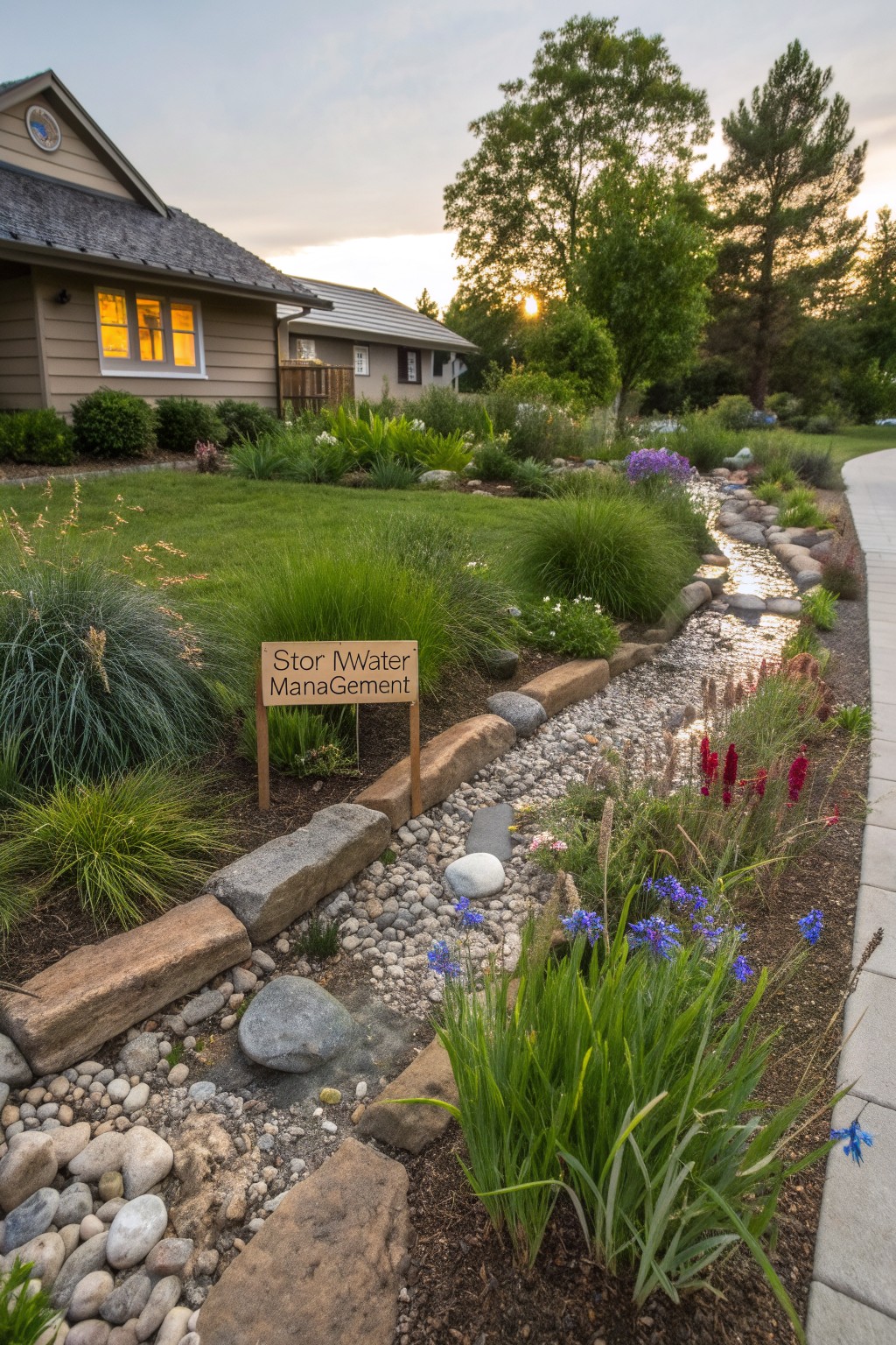 Dry Creek Beds for Storm Water Management