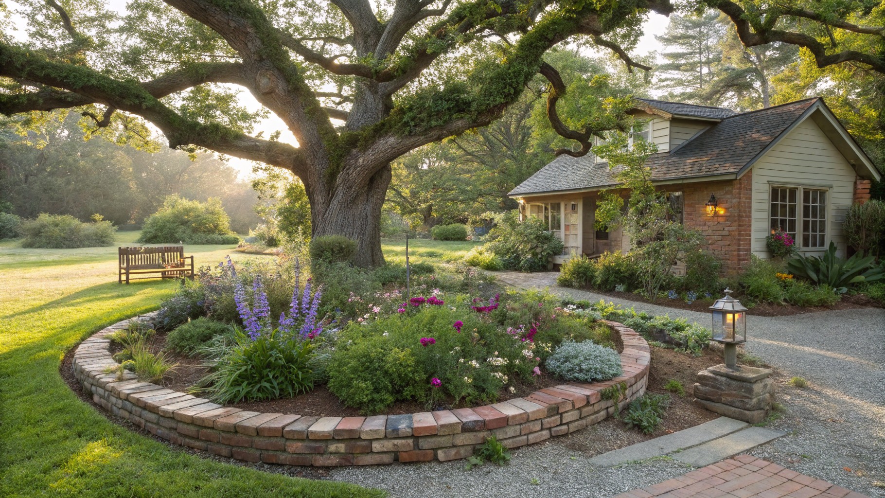 15 Creative Flower Landscaping Around Trees for Added Beauty