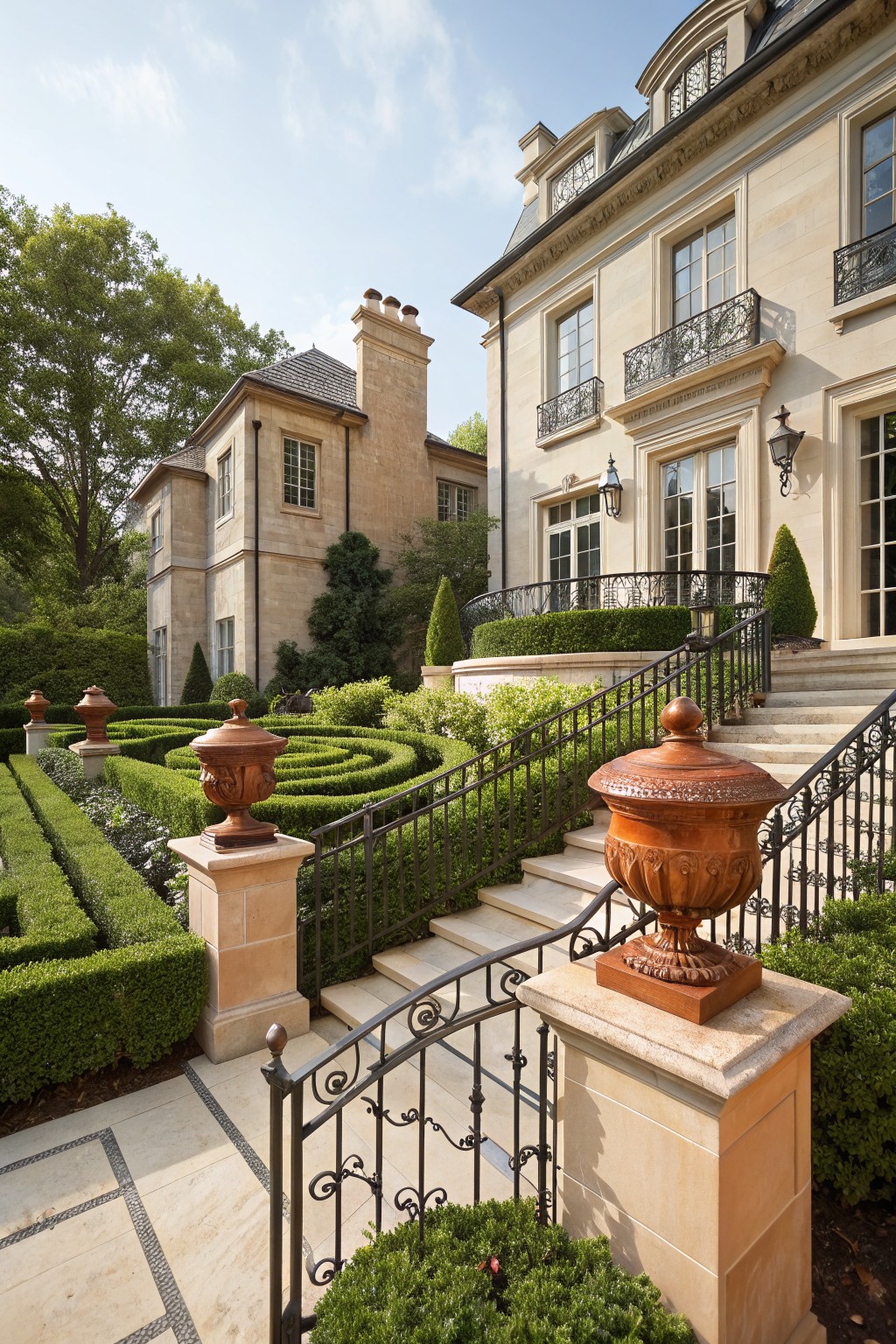 Wrought Iron Fences for Formal Gardens