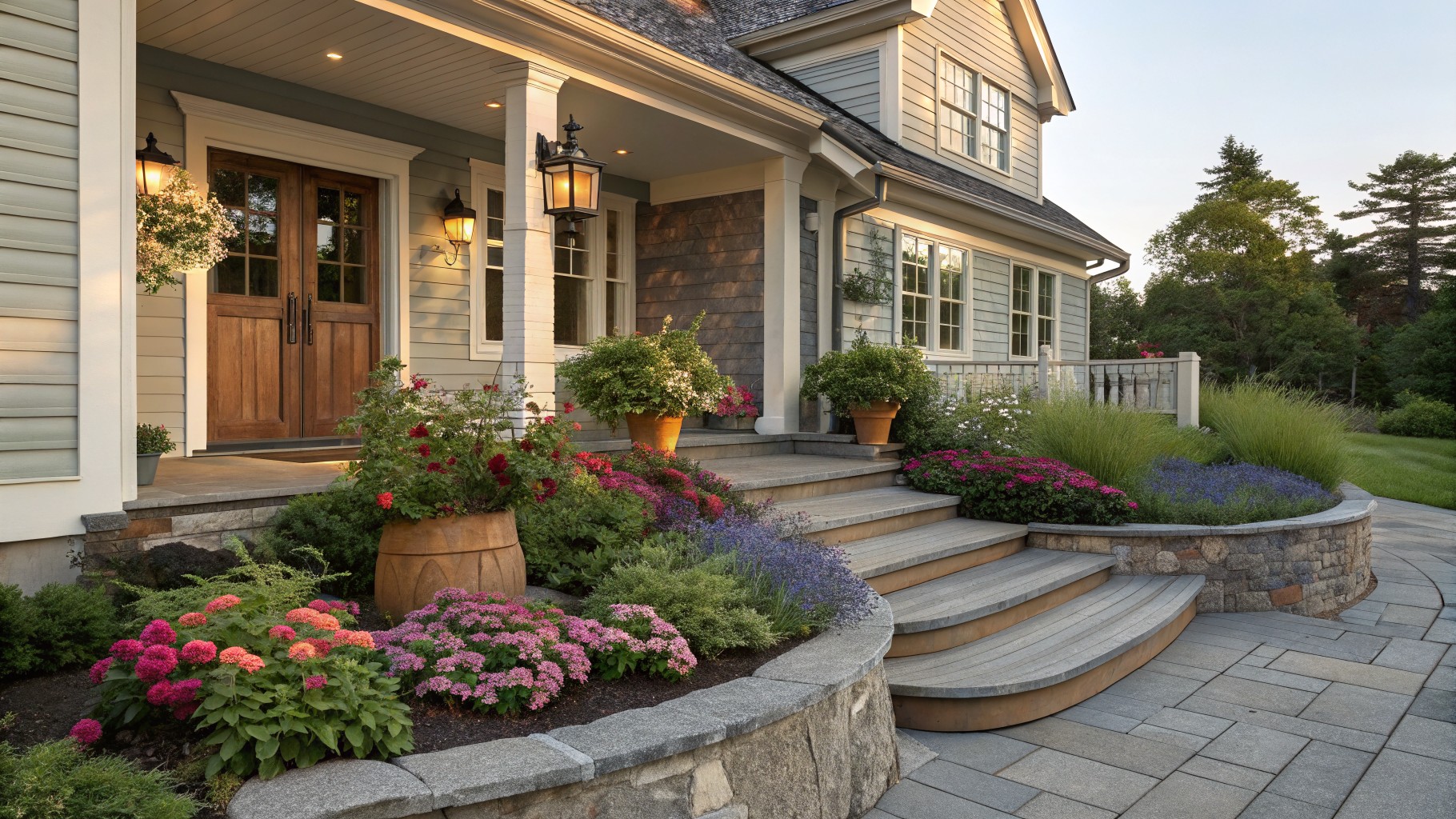 17 Eye-Catching Landscaping Front Porch Flower Beds That Impress