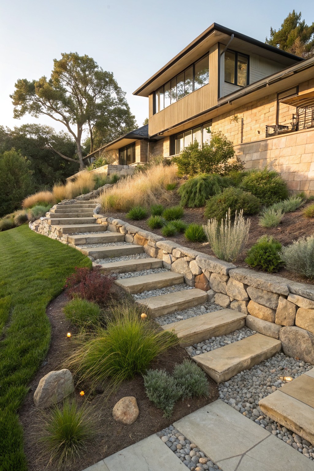 Hillside Stone Steps