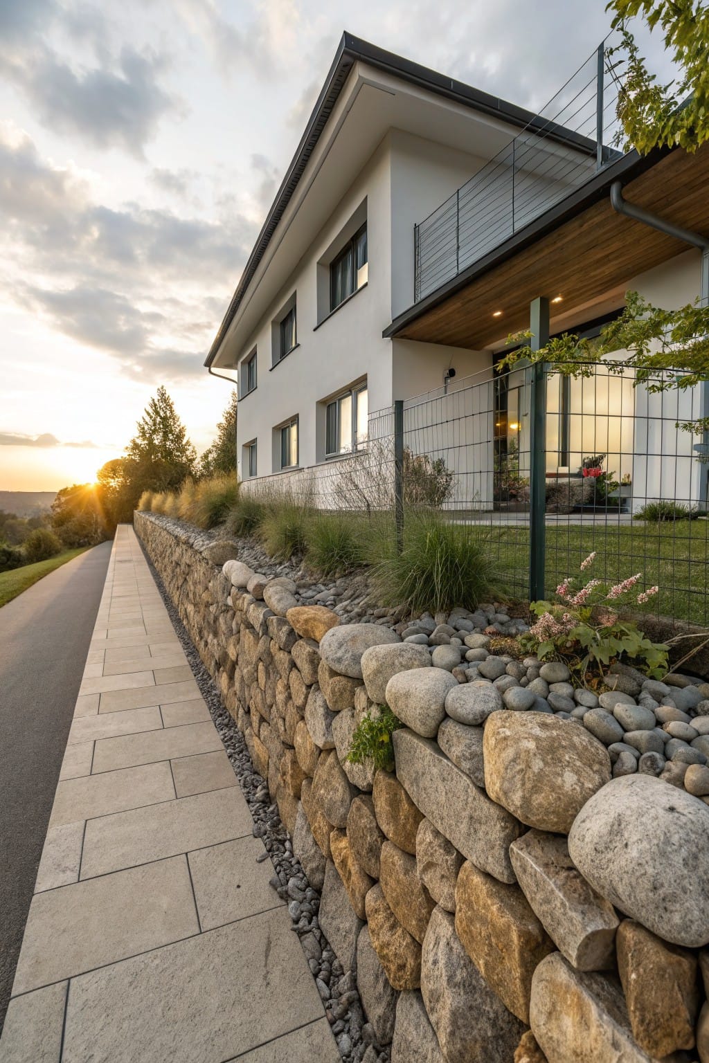 Natural Stone Retaining Wall Edging