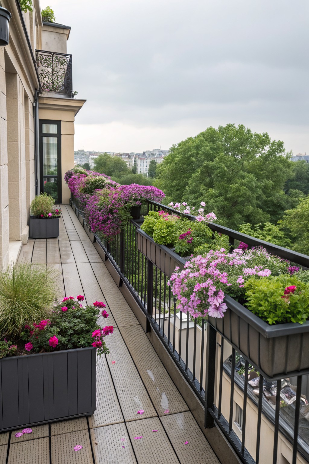Phlox on Balcony Railings
