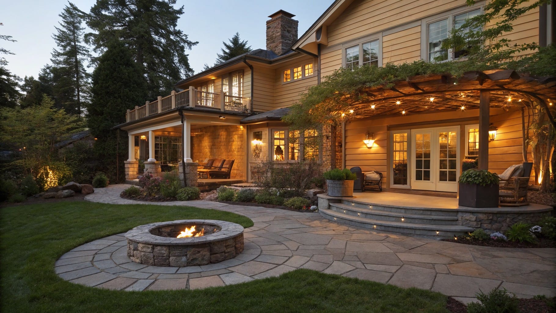 17 Cozy Backyard Landscaping Fire Pit Ideas For Warm Night Gatherings