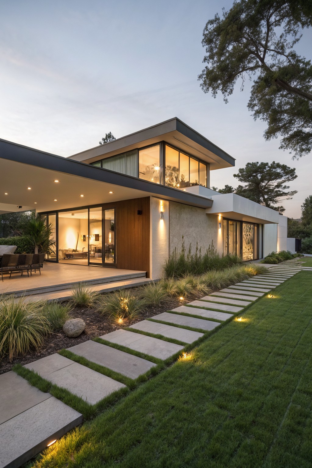 Paver Pathway in Artificial Grass