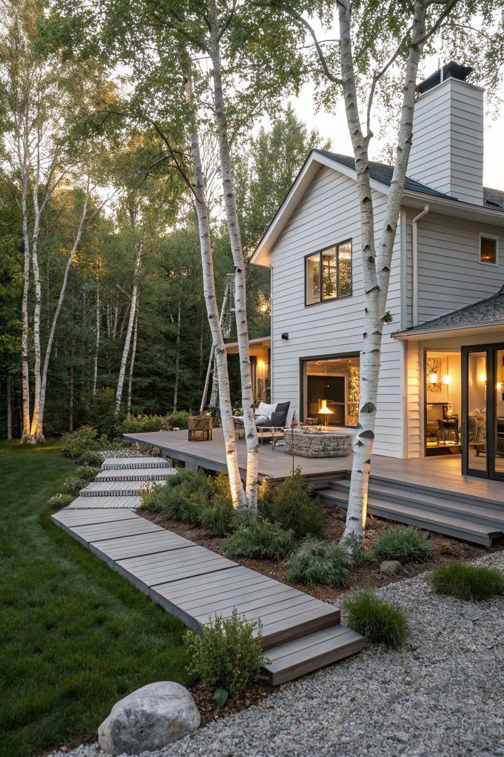 Stepping Stone Path to the Deck