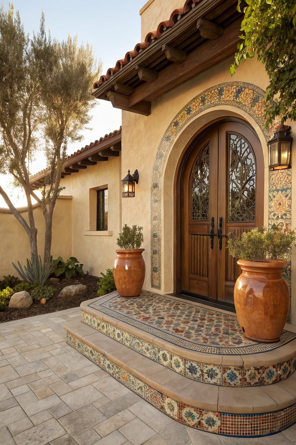 Mosaic Tile on Step Risers