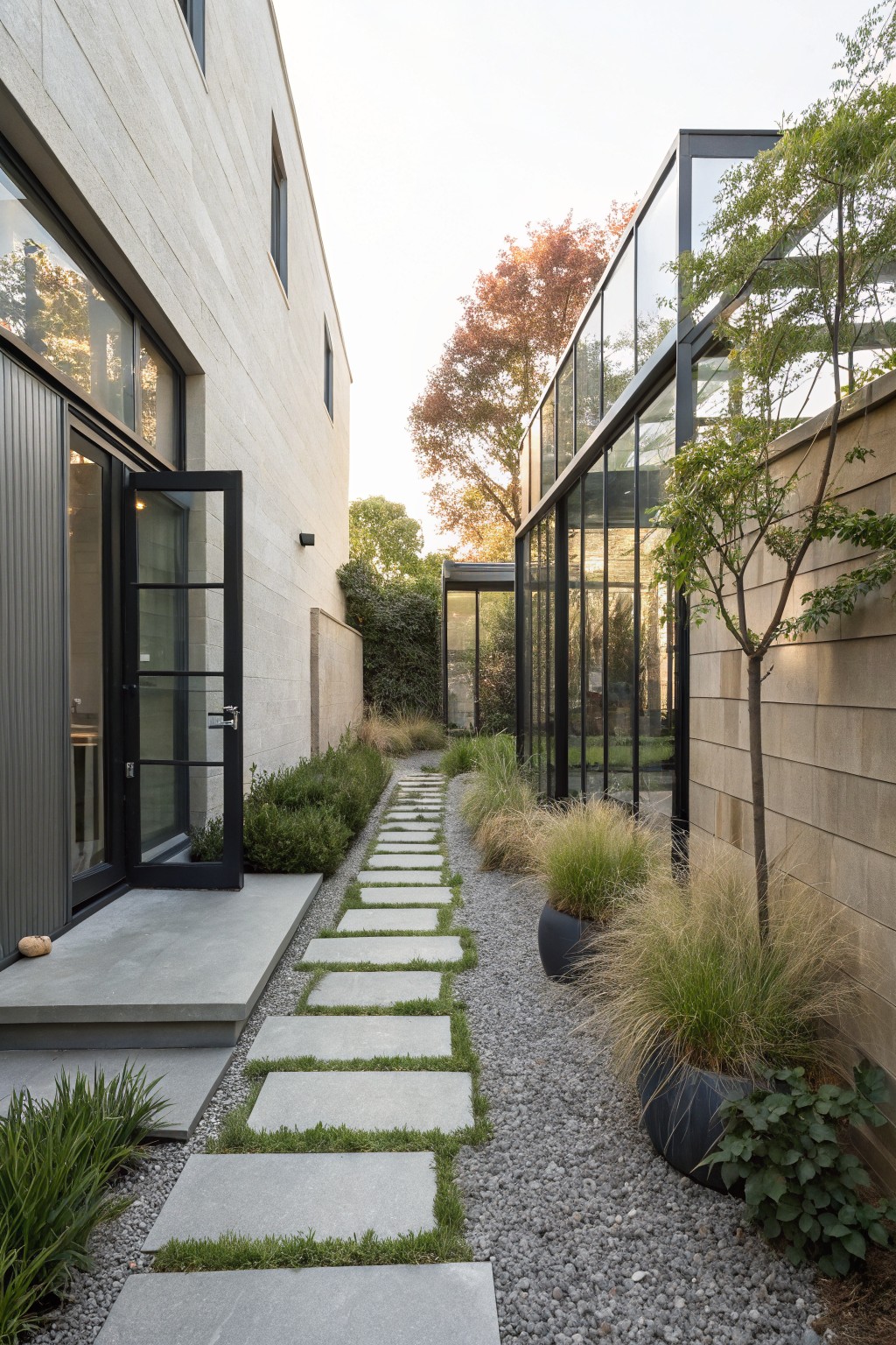 Stepping Stones in Gravel